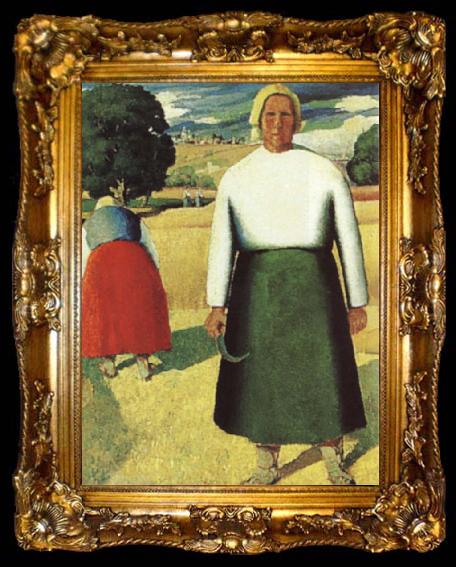 framed  Kasimir Malevich Reapers, ta009-2